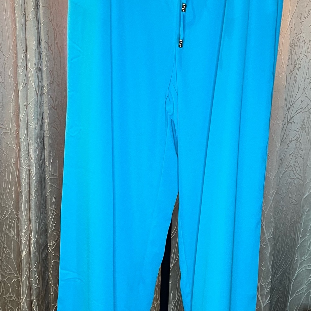 JM Collection Turquoise Pants - Picture 4 of 4